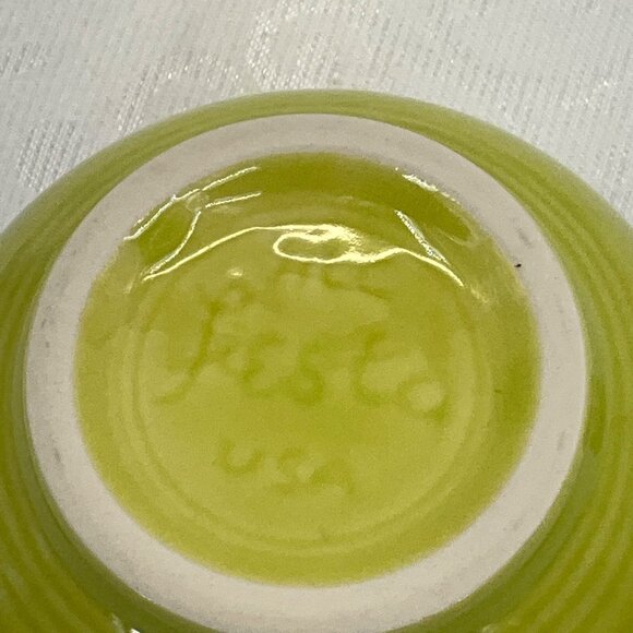 Fiesta Chartreuse Green Ceramic Coffee Mug Made In USA - Picture 4 of 4